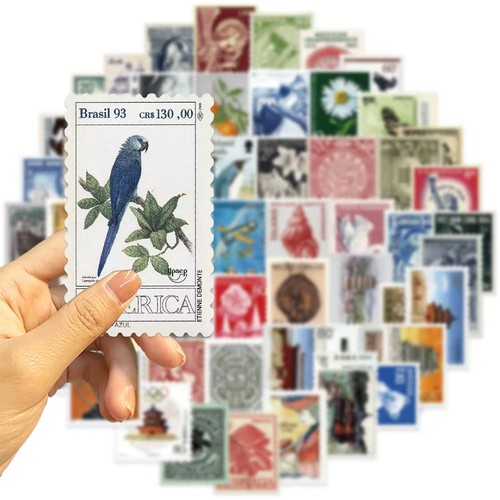 128pc vintage postage - postage, stamp