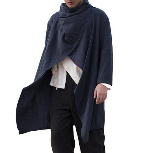 Men hooded cape poncho - hooded,