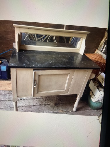 Antique washstand marble - antique,