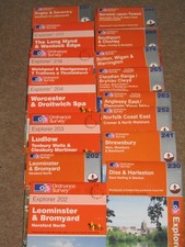 OS Ordnance Survey  Explorer maps - assorted editions - very good condition