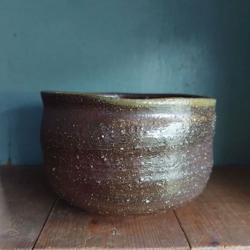 Bizen ware matcha bowl - ,, ryohei