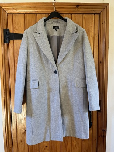 Topshop grey trench coat - topshop,