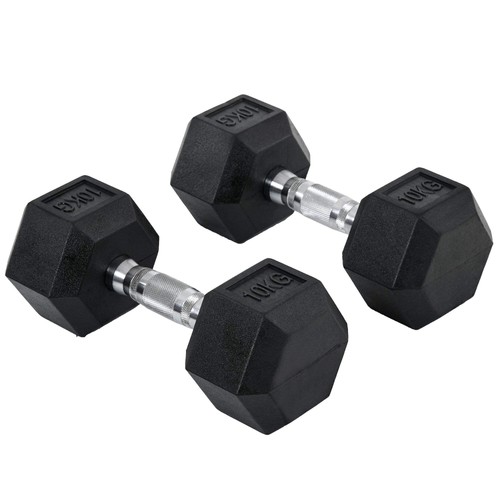 2x10kg hex dumbbells - hex,