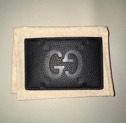 Gucci jumbo leather card - leather,