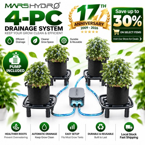 Mars hydro auto - mars, auto-drainage