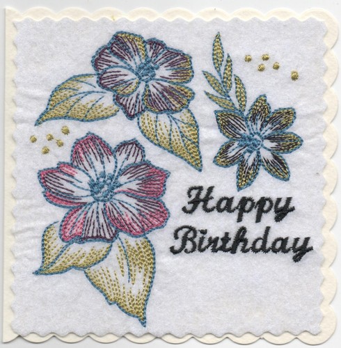 Hand made embroidered - made,