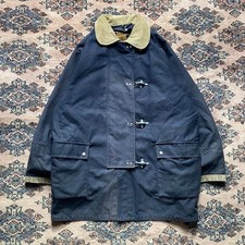 Vintage 80s sun faded navy FAY fireman lobster clasp jacket XXL