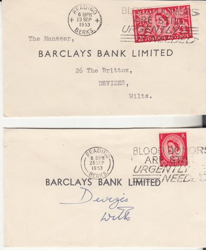 Qe2 covers reading - covers,, postmarks