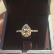 Le Vian 14ct White Gold 0.80ct Total Diamond Cluster Ring Size M