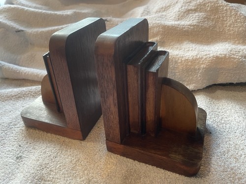 Art deco wooden - art, bookends