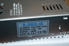 INSHAREPLUS 12V 30A 360W, DC UNIVERSAL REGULATED SWITCHING POWER SUPPLY