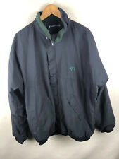 MITSUSHIBA Mens Jacket XL Coat Zipper Rain Polyester Wind Breaker Blue