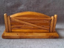 Vintage.Handmade Wooden Letter Rack ,Desk Organiser.Farm Gate Motif.