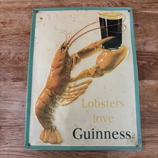 Vintage metal guinness tin - metal,