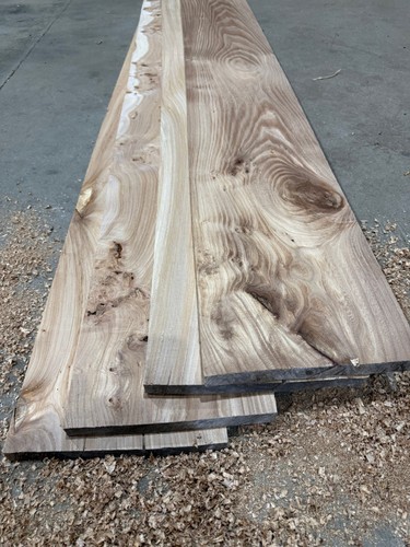 Square cut 27mm elm planks - square,