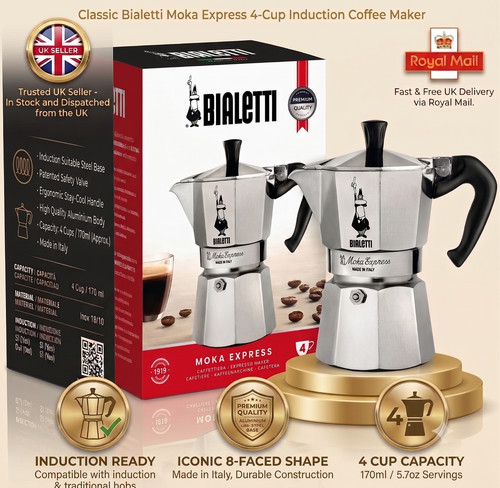 Bialetti moka press 4cup - 4cup,