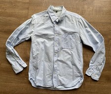Muji Japan Organic Cotton Light Blue Oxford Long Sleeved Shirt