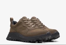 Clarks ATL Trek Free WP Ladies Khaki Nubuck leather Trainers UK Size 5 D EU 38.