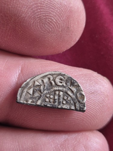 Medieval silver hammered cut - hammered,