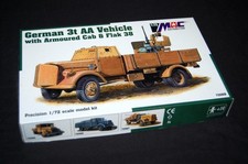 Mac 1/72 Opel Blitz 3.6 3 Ton AA Vehicle with Armoured Cab & Flak 38 Model Kit
