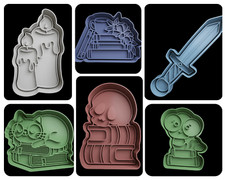 Bookworm cookie cutters + insert, approx. 8cm