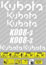 Decal Sticker set. KUBOTA