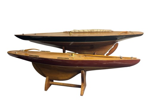 Vintage pond yacht sailboats - 2,