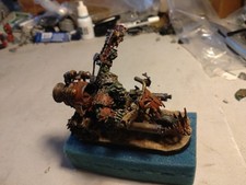 WARHAMMER 40K ORK WARBOSS ON A TRIKE.  FORGEWORLD MODEL