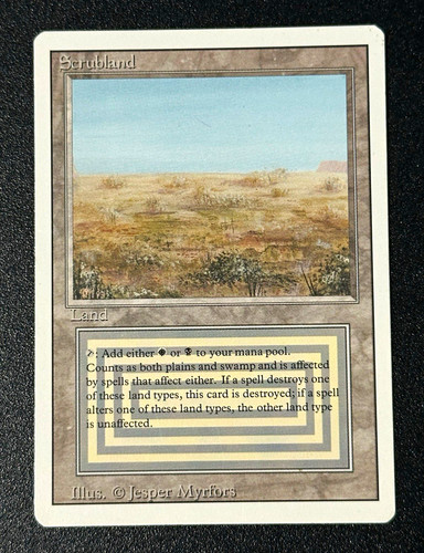 Magic the gathering scrubland - gathering,