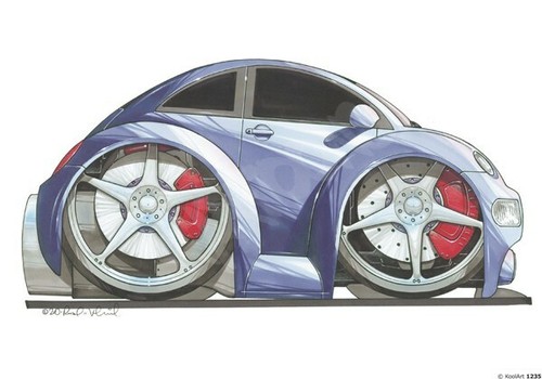 Volkswagen beetle blue - volkswagen,