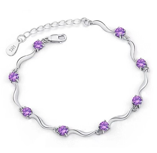 Classic crystal linked charm - crystal,