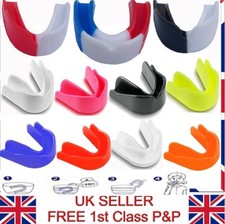 2 x Adult & Junior Color Lightly Flavoured Gum Shield Mouth Guard Boxing Rugby