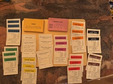 Monopoly Title Deeds Chance Community Chest Cards 1930’s Antique Collectible