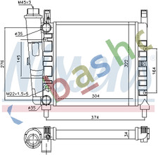 ENGINE RADIATOR FITS FOR FIAT