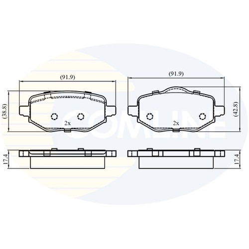 Motaquip brake pads set fits - motaquip,