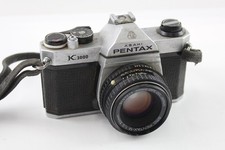 Vintage Asahi Pentax K1000 SLR Film Camera Working w/ Pentax-M 50mm F/2 Lens