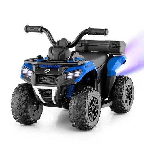 Blue electric quad - quad, bike