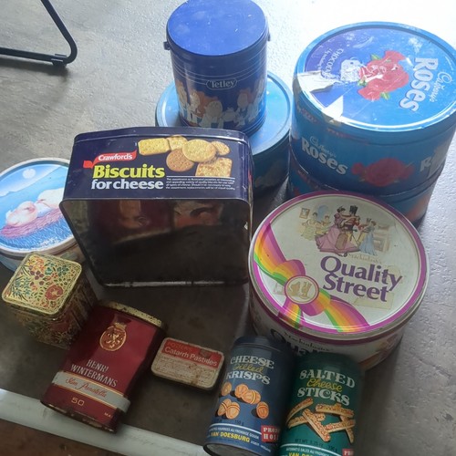 Vintage empty food tins - empty,