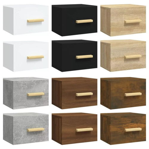 Wall mounted bedside cabinet - wall,