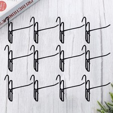  40 Pcs Hanger Hooks Black for Hanging Supermarket Closet Hangers