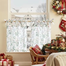 TOPICK Green Floral Linen