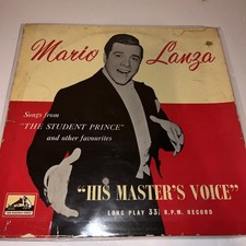 Mario Lanza Vinyl LP Student