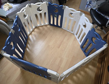 Kids Safety Play Yard Blue Foldable Home Activity Center