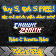 Pokemon Cards - Sword & Shield - Crown Zenith - Holos & Reverse Holos