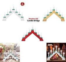 Wooden christmas candle - wooden,