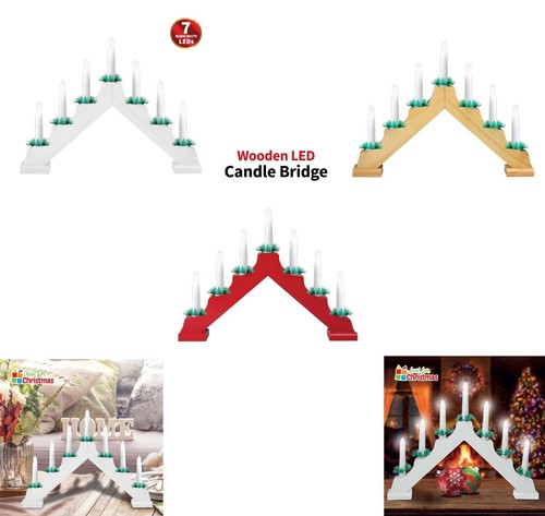 Wooden christmas candle bridge - christmas,