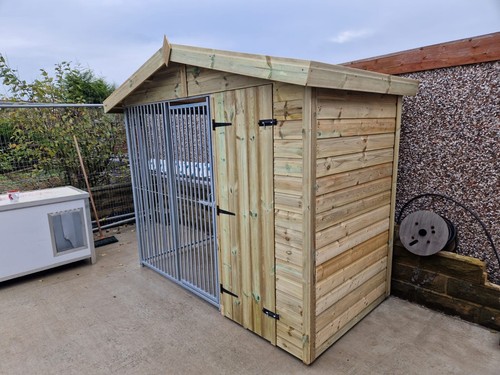 Single dog kennel 8x4ft - single,