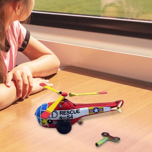 Tinplate wind helicopter - wind, up