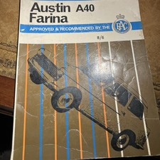 Austin A40 Farina Pearson's Illustrated Car Servicing Guide For Owner Drivers