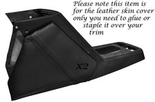 BLACK STITCH 2X LEATHER KNEE